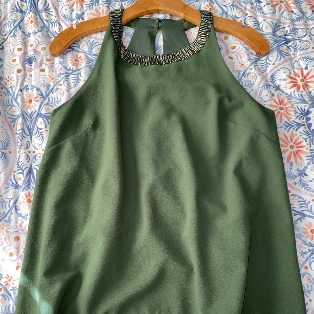 FRANCESCAS olive green blouse